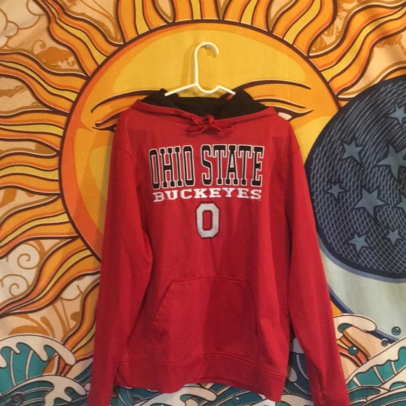 Sweatshirt in jersey black and red size LG - Picture 1 of 4